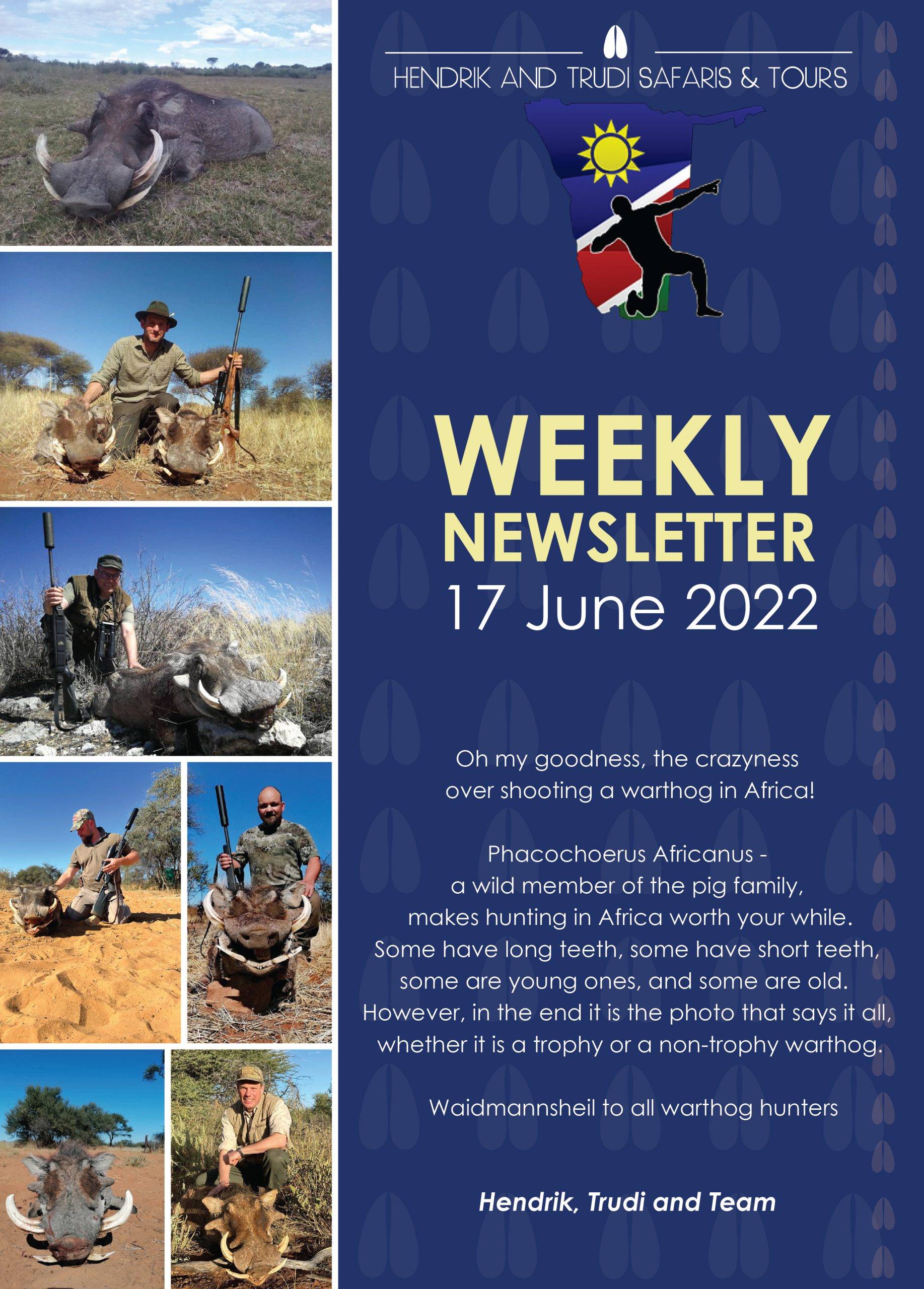 NEWS OF THE DAY 17 June-01 Hendrik and Trudi Safari's Newsletter