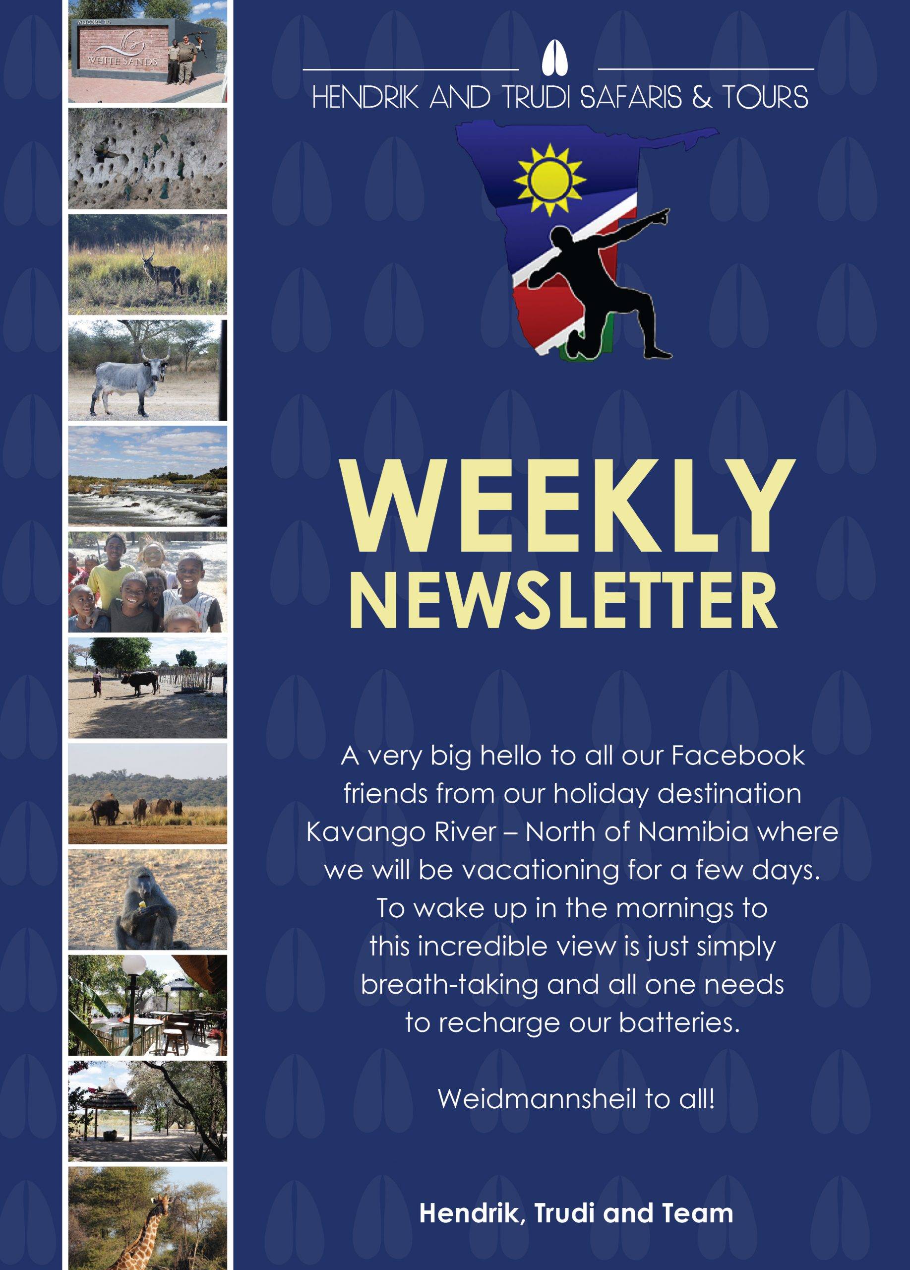 NEWS OF THE DAY-01 Hendrik and Trudi Safari's Newsletter