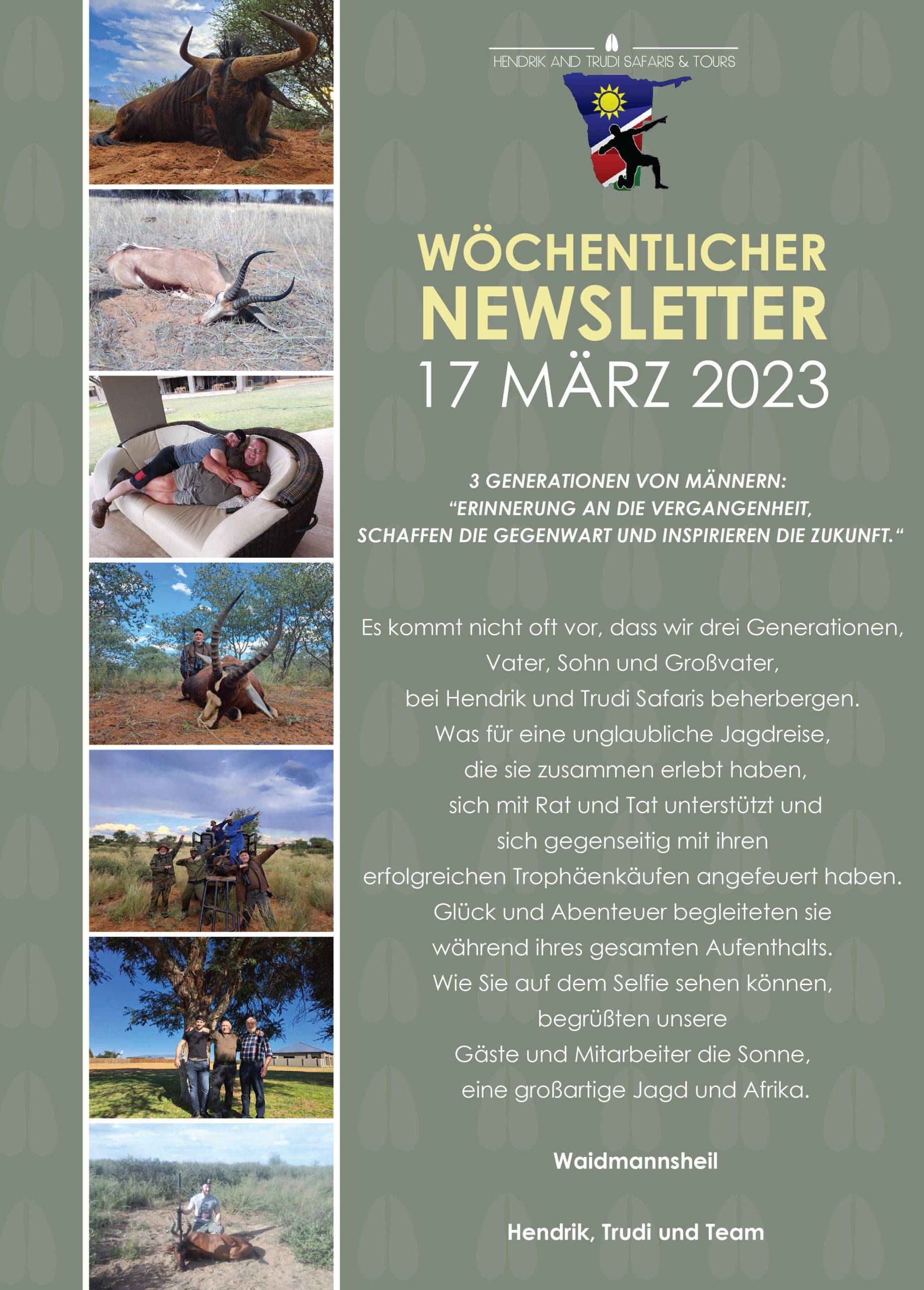 17 Mrt H&T Hendrik and Trudi Newsletter