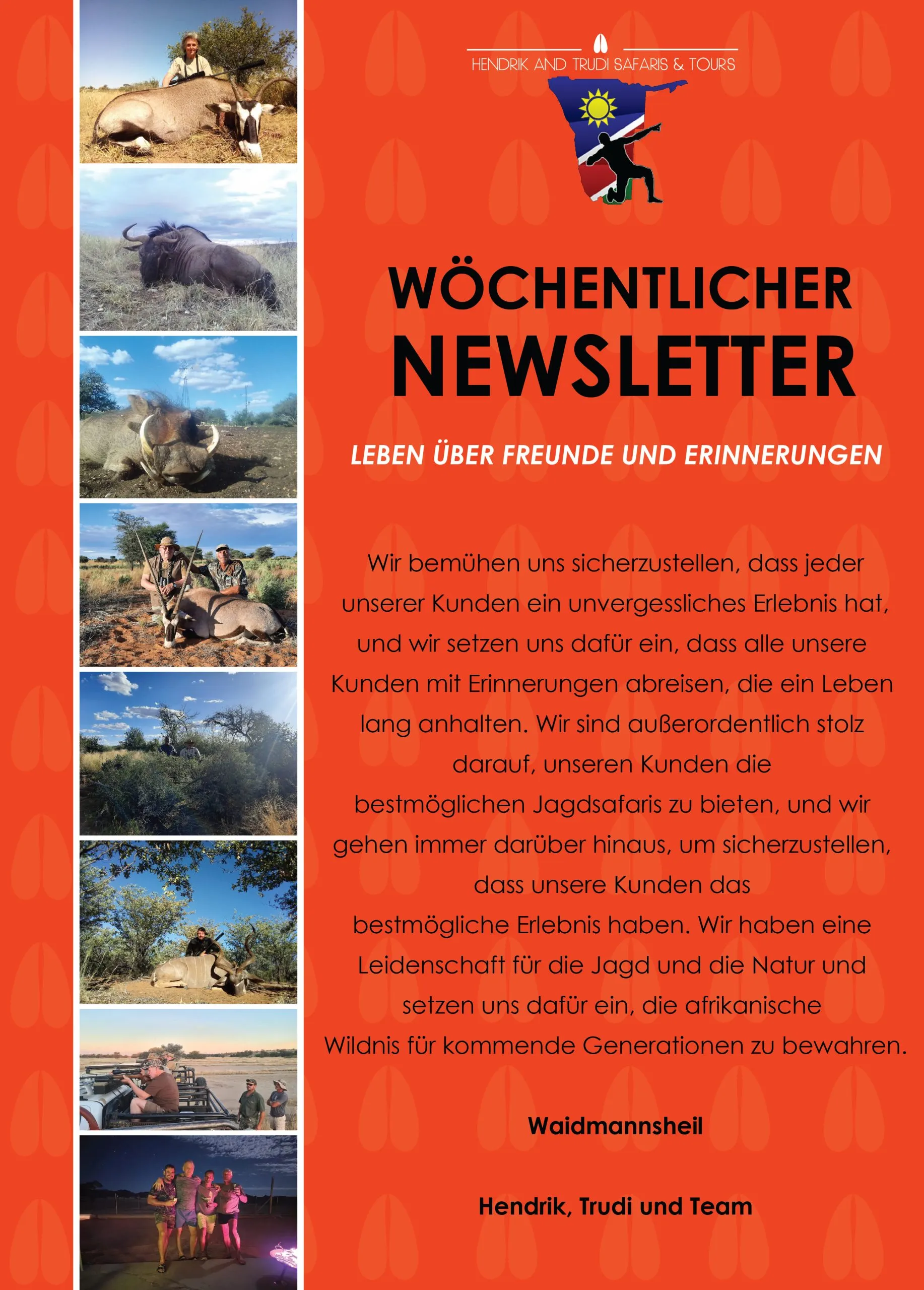 Hendrik and Trudi Newsletter