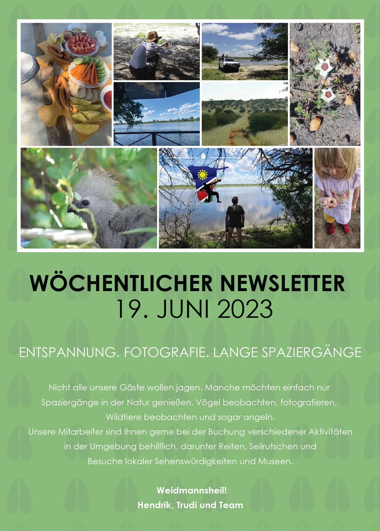 Hendrik and Trudi Newsletter