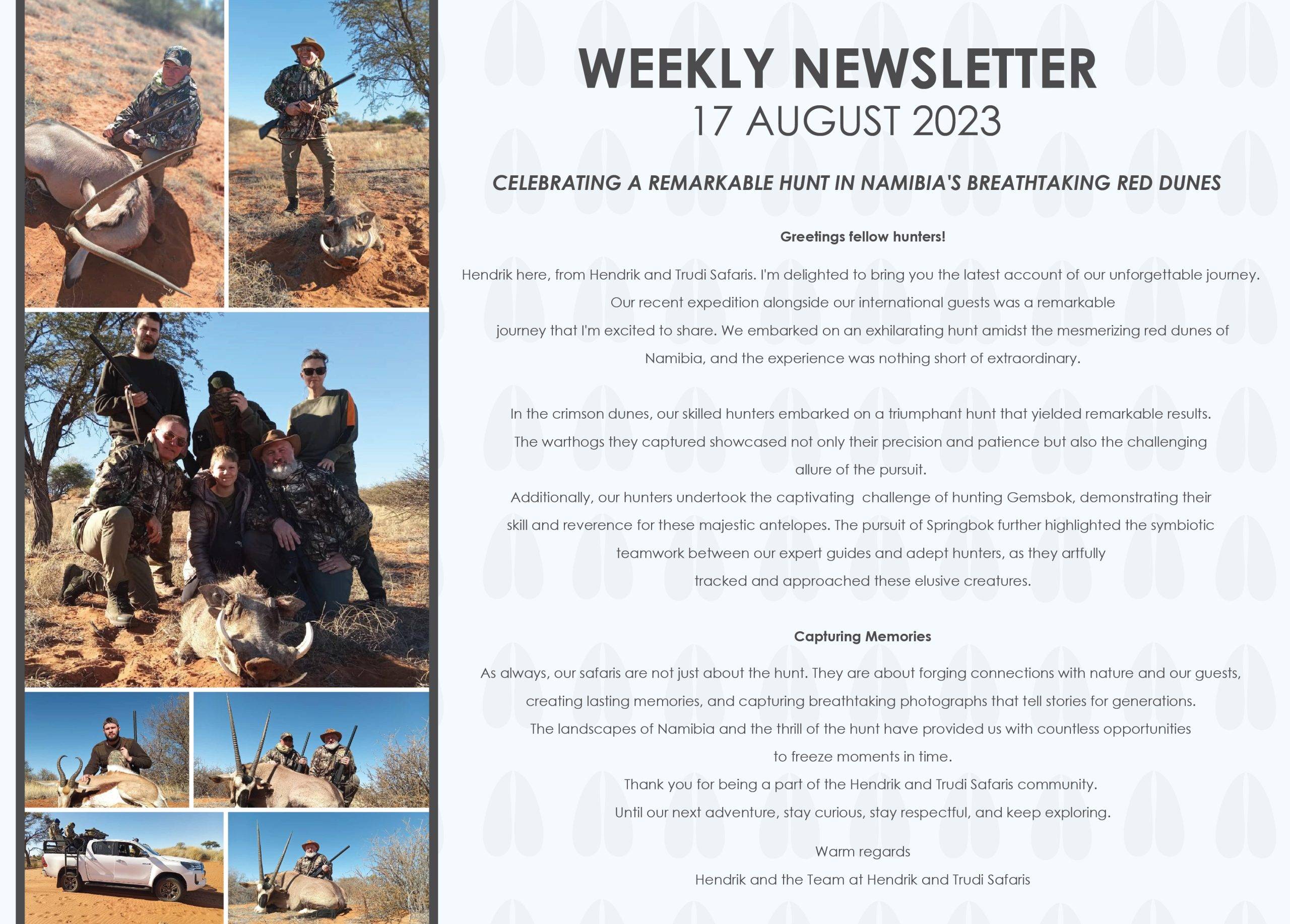 h2 Hendrik and Trudi Newsletter