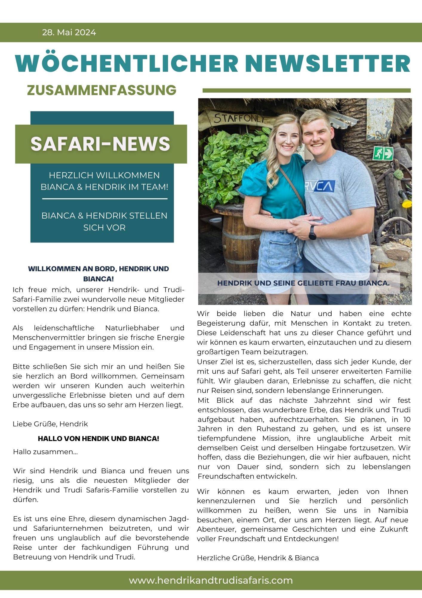 Newsletter 28 May 2024 German pg 1