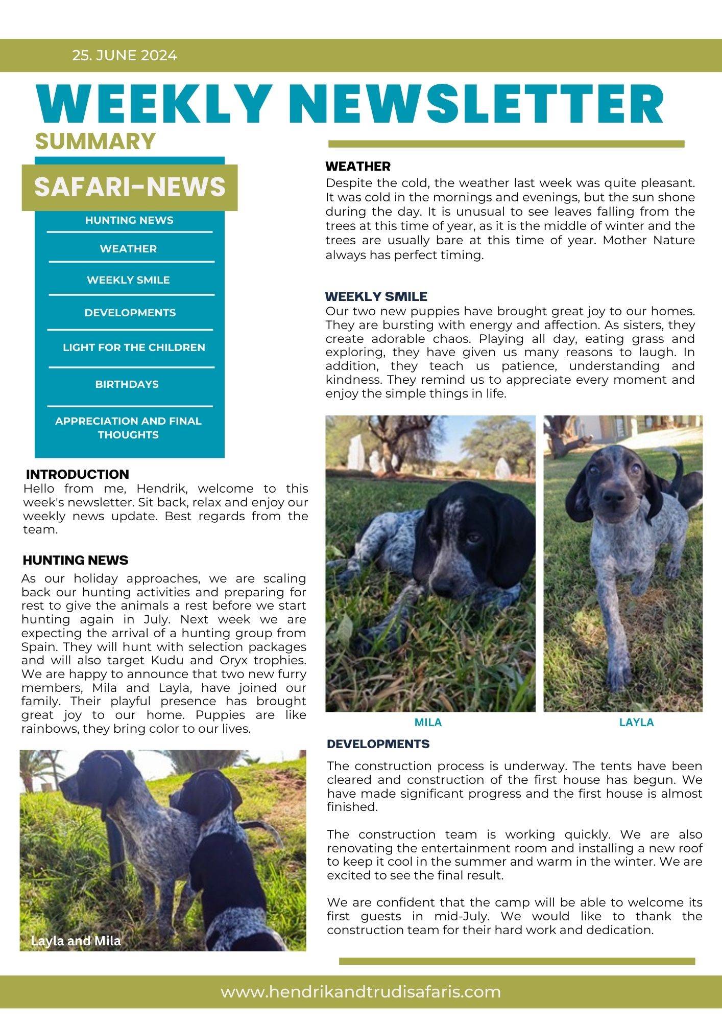 Newsletter 25 June pg 1 (Engllish)