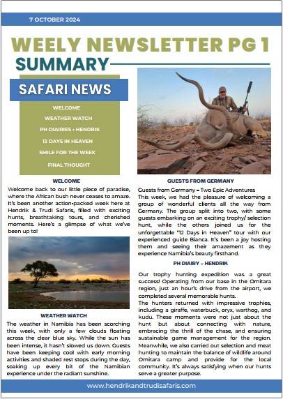 Download our weekly newsletter in English.