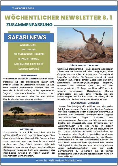 Download our weekly newsletter in German.