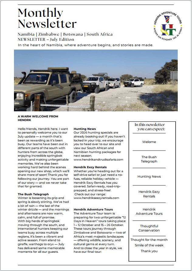 July 2025 Newsletter